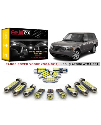 Range Rover Vogue (2002-2017) LED İç Aydınlatma Ampul Seti FEMEX Parlak Beyaz