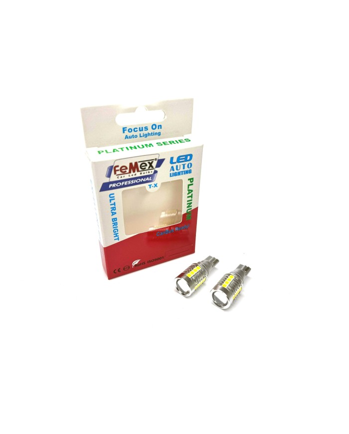 FEMEX Mercekli T15 W16W 3035 Chip 18smd Beyaz 10W Led Ampul