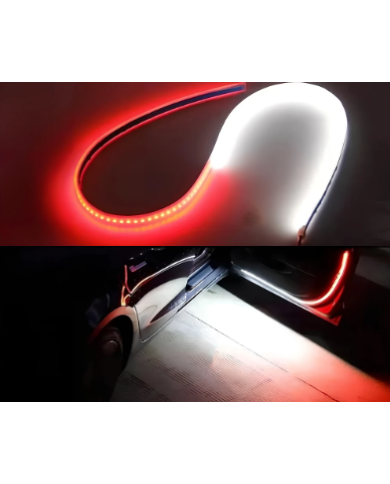 Kapı İkaz Led Krımızı Renk Uyarılılı Beyaz Zemin Aydınlatmalı Flexible Led 120cm