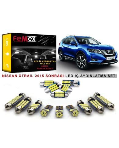 Nissan Xtrail 2015 Sonrası LED İç Aydınlatma Ampul Seti FEMEX Parlak Beyaz