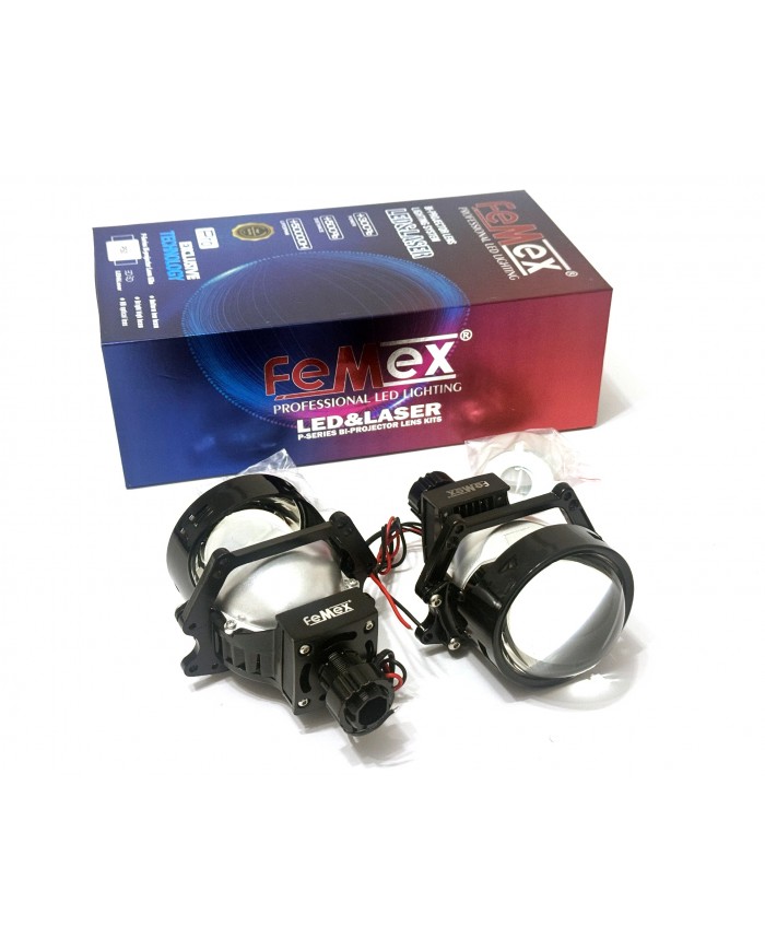 Femex P50 Bi-Led Projektör Far İçi Led Mercek 3,0 Inc High Power Kısa Uzun Birlikte
