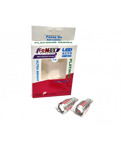 FEMEX Platinum Mercekli T15 W16W 3035 Chip 18smd Kırmızı 10W Led Ampul