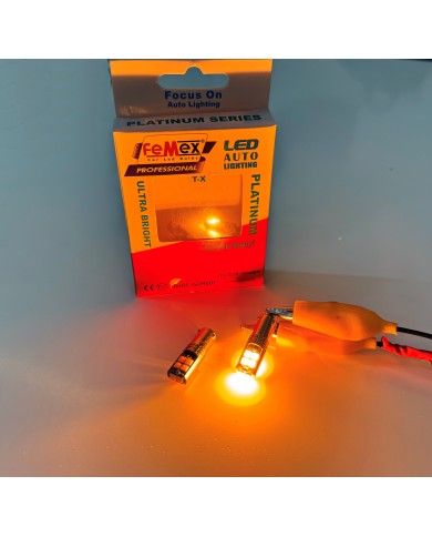 FEMEX Platinum H21W BAY9S 10Ledli Turuncu Led Ampul