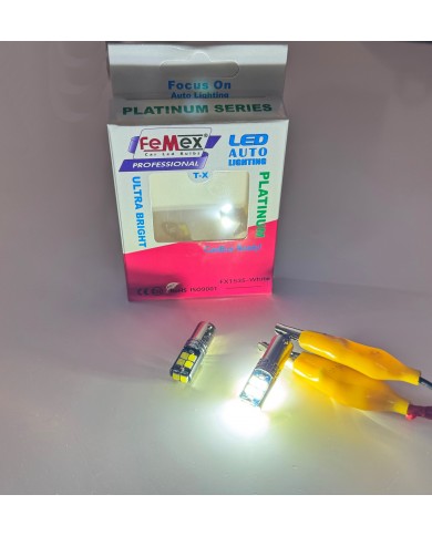 FEMEX Platinum H21W BAY9S 10Ledli Beyaz Led Ampul
