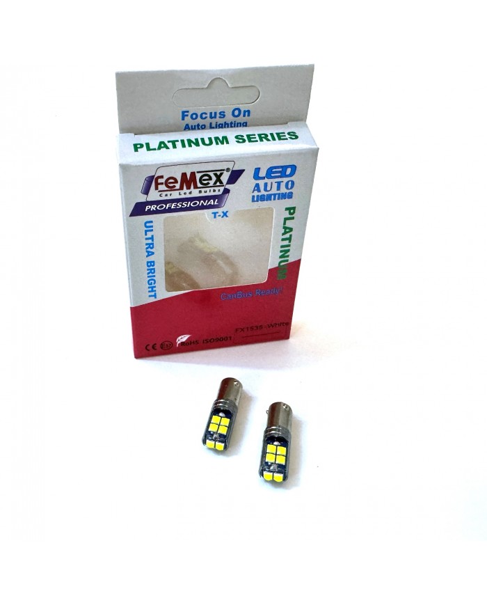 FEMEX Platinum H21W BAY9S 10Ledli Beyaz Led Ampul