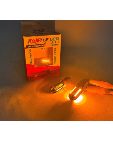 FEMEX Platinum P21W 1157 15W Çift Duy Turuncu Led Ampul