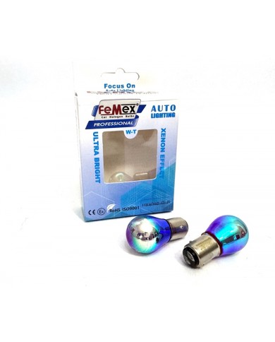 FEMEX Diadem Kırmızı P21W BAY15D Çift Duy Stop Fren Aydınlatma