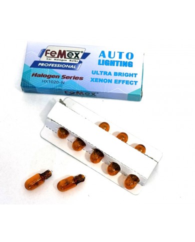 FEMEX Naturel Turuncu T10 W5W Park Aydınlatma 10'lu Paket