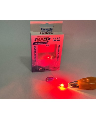 FEMEX Diadem Kırmızı T10 W5W Stop&Park Aydınlatma