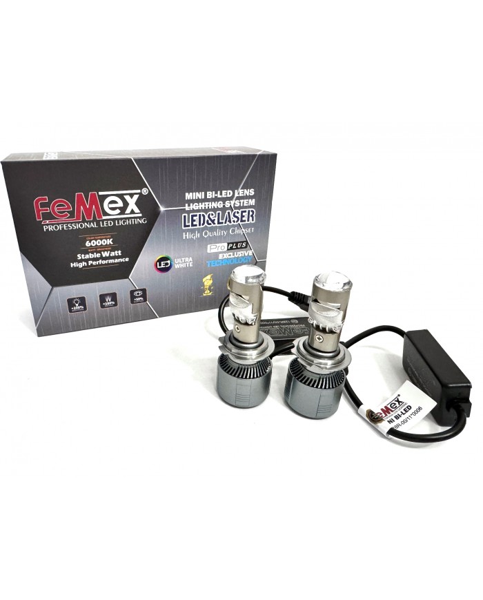 FEMEX Yenilenmiş Pro PLUS EXCLUSIVE Technology CSP LEXTAR Chipset H7 Mini Bi-Led Kendinden Mercekli Performans