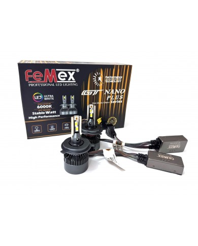Femex GT Nano Plus Csp LUMILED ROYAL Chipset Radyatör Soğutmalı H4 Led Xenon Far Ampulu