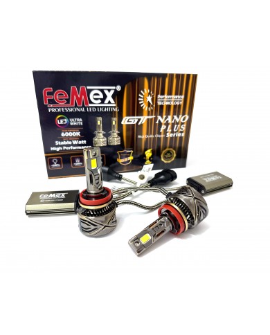 Femex GT Nano Plus Csp LUMILED ROYAL Chipset Radyatör Soğutmalı H8/11 Led Xenon Far Ampulu