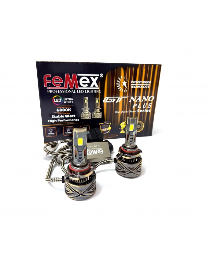 Femex GT Nano Plus Csp LUMILED ROYAL Chipset Radyatör Soğutmalı HB3 9005 Led Xenon Far Ampulu