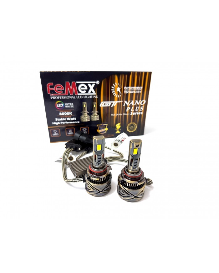 Femex GT Nano Plus Csp LUMILED ROYAL Chipset Radyatör Soğutmalı HB4 9006 Led Xenon Far Ampulu